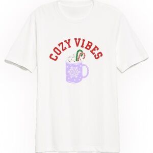 Old Navy Men’s White Cozy Vibes Short Sleeve Tee